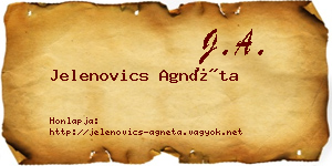 Jelenovics Agnéta névjegykártya